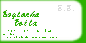 boglarka bolla business card